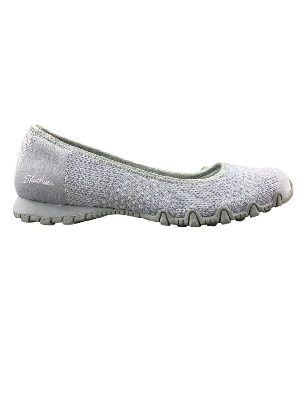 Skechers Women's Size 9.5 Relaxed Fit Light Grey Memory Foam Slip On Flats 49344